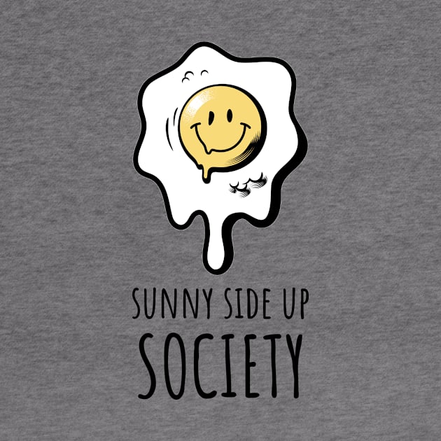 Sunny Side Up Society Runny Smiling Egg by InkyArt